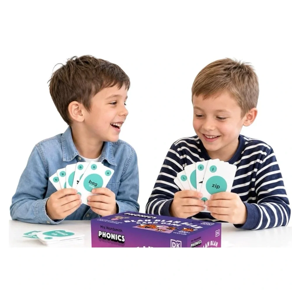 Mrs. Wordsmith Blah Blah Blah 3 Levels Phonics Card Game Reading/Homeschool